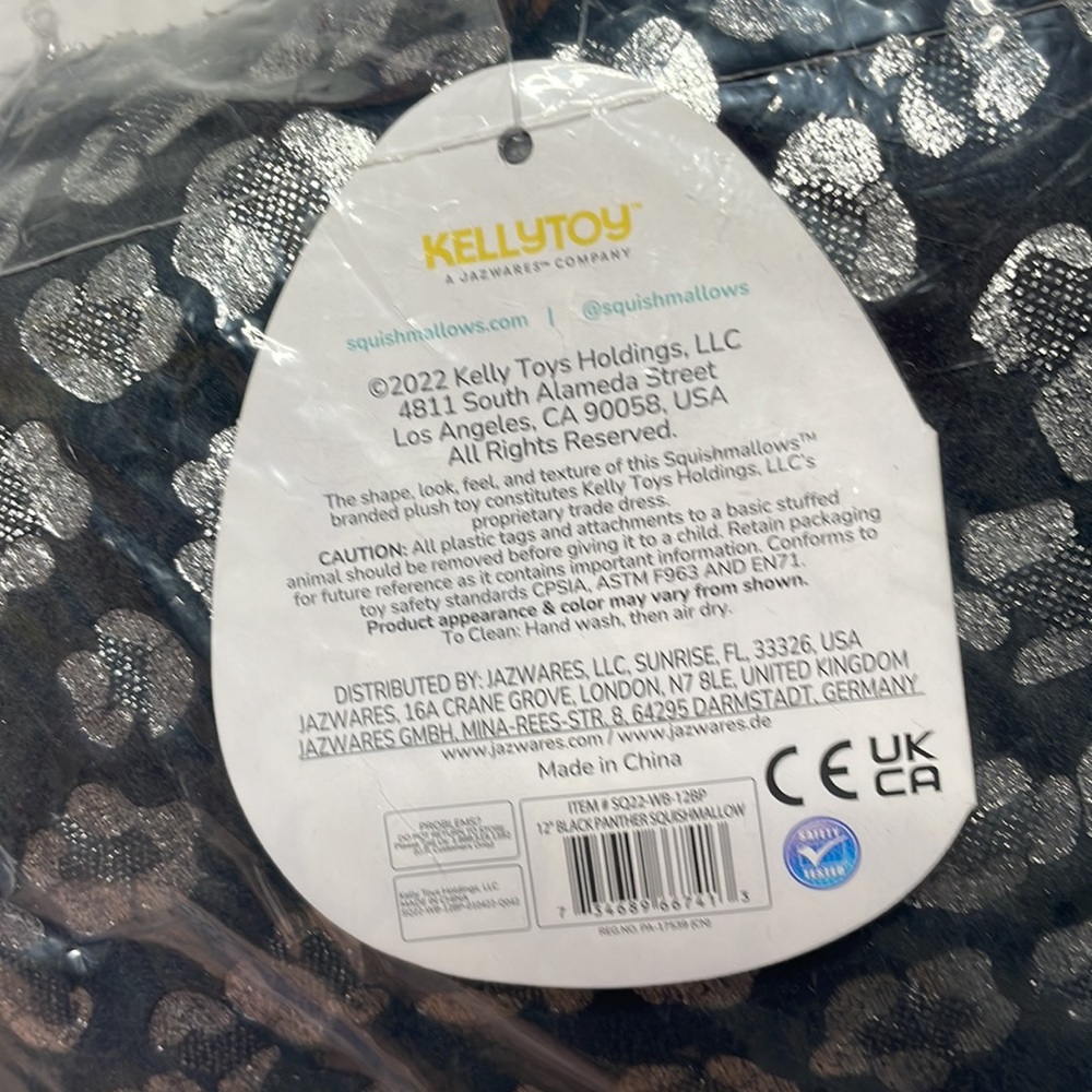 *LAST ONE* *RARE* NWT Squishmallows Sigzby Black Panther - Picture 9 of 11